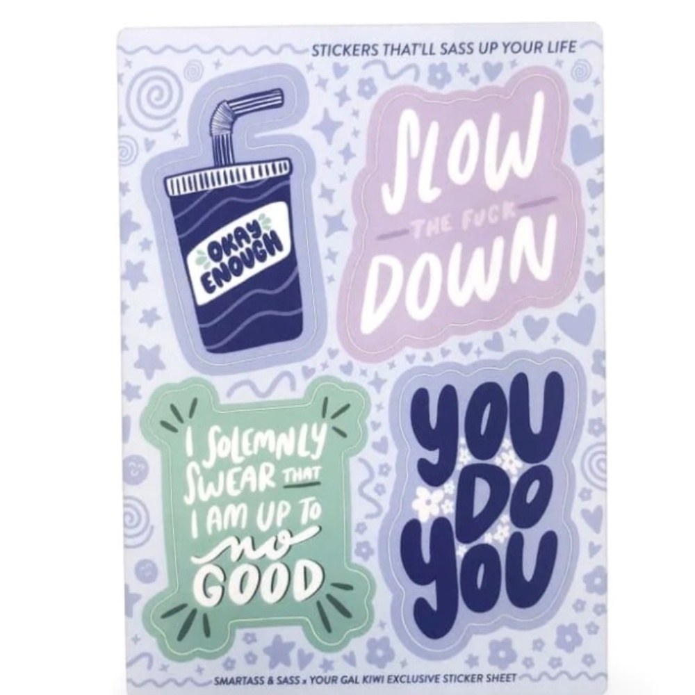 (3/30$) By Smartass & Sass Sticker Set